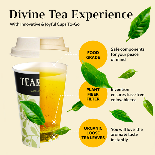 Tea Taste Adventure Sampler: 4 Cups x 4 Flavors