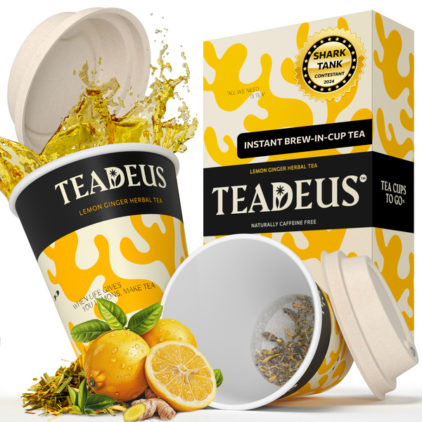 Lemon Tea155／65R13 Organic Instant Brew-in-Cup Lemon Ginger Herbal Tea