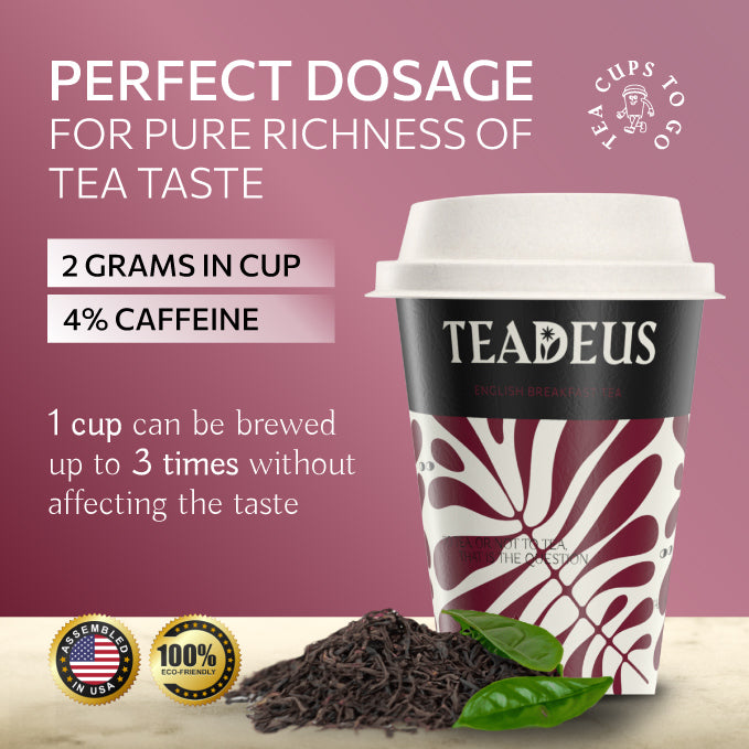 English Breakfast Tea Cups To Go