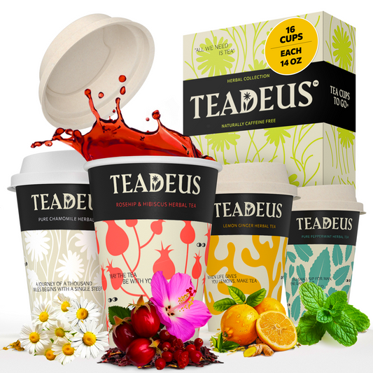 Herbal Tea Sampler: 4 Cups x 4 Flavors